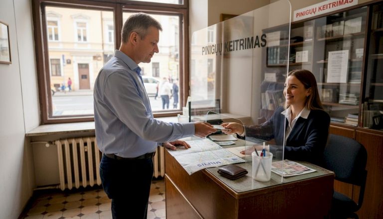 Vilniaus valiutų keityklos kliento operacija