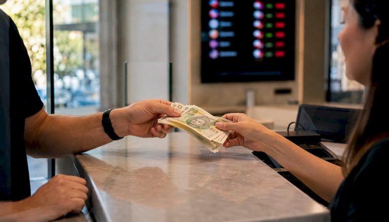 Rankose perduodami lenkiški zlotai