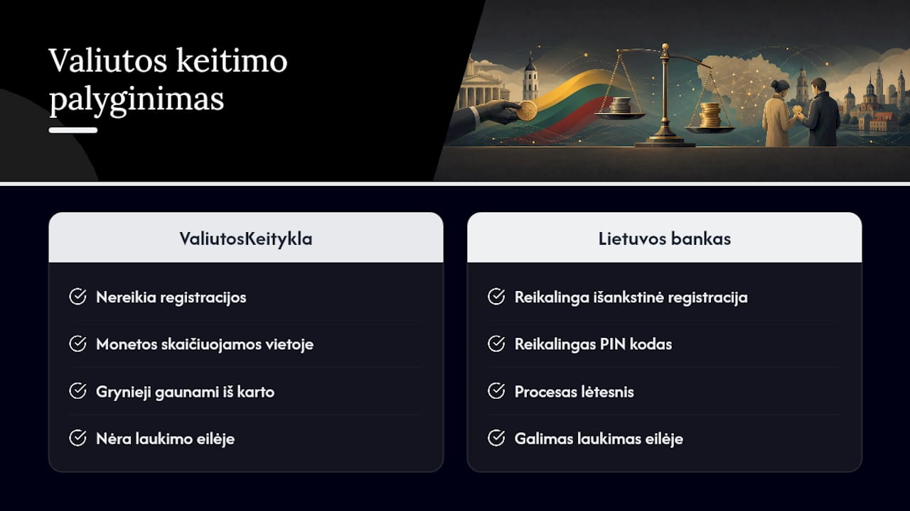 Kaip ValiutosKeitykla.eu gali padėti parduoti monetas greitai — overview diagram